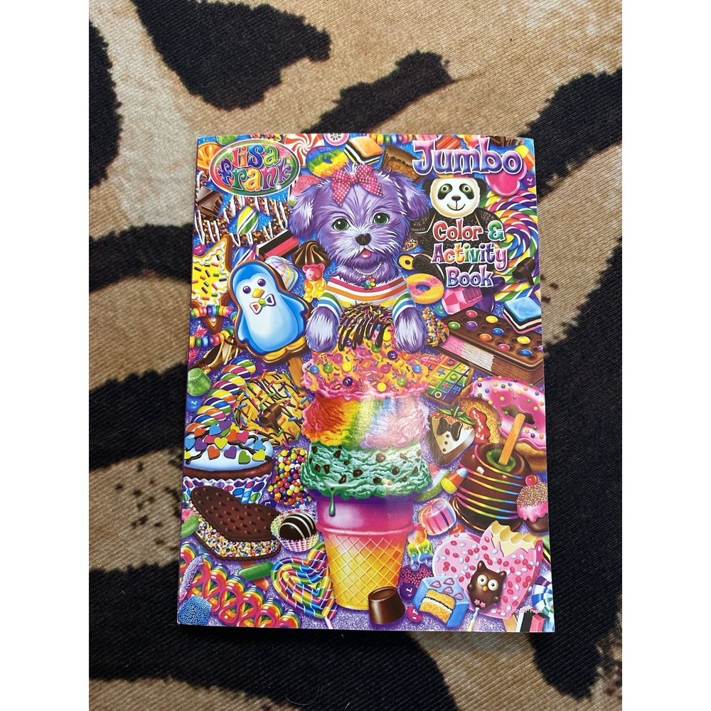 Lisa Frank 90s Y2K Jumbo Activity Book Unused